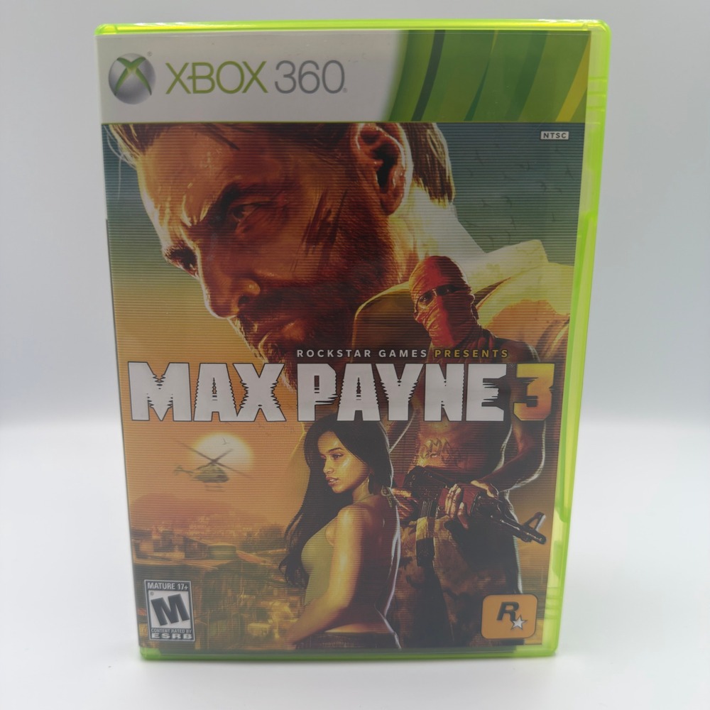 Max Payne 3 Xbox 360 Rockstar Games 2-Disc Set with Manual NTSC 2012